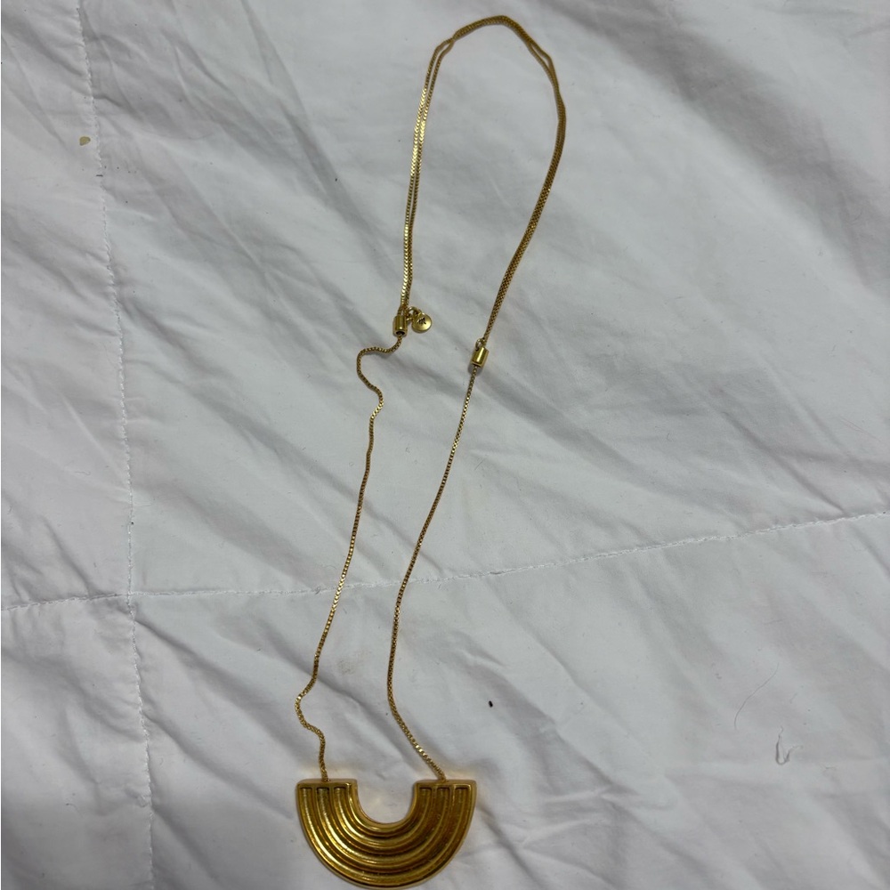 Madewell Gold Arc Necklace